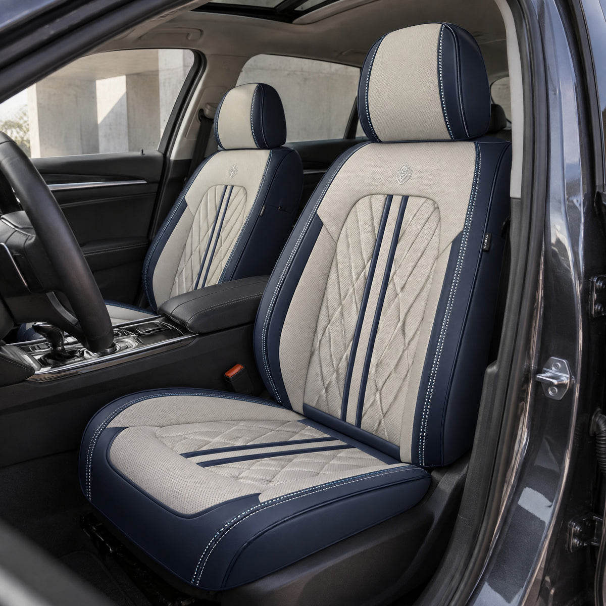 Prestige – Beige et bleu
